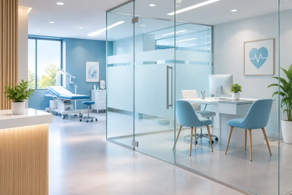 Soluzioni vetri per studi medici efficaci